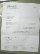 SEE LETTER BELOW