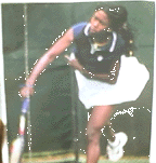 MS. JANELLE WILLIAMS WITH THE TENNIS STROKE, WHAT A LOOKER