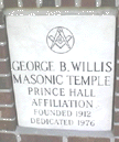 GEORGE B. WILL LODGE # 423-NEWBERN,N. C. PRINCE HALL MASONIC LODGE