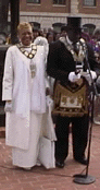 Most Worshipful Grand Master Marvin D. Chambers and Grand Worthy Matron Carloyn Tabon